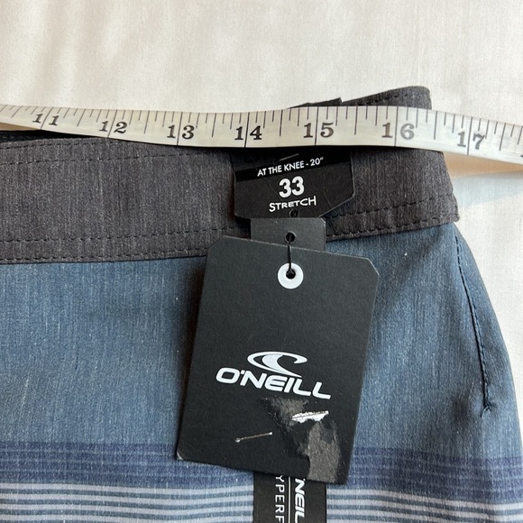 O'Neill Swim | Oneill Mens Hyperfreak Blue Gray Board Short SZ 33 NEW - Picture 8 of 9